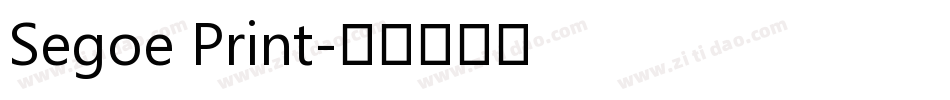 Segoe Print字体转换